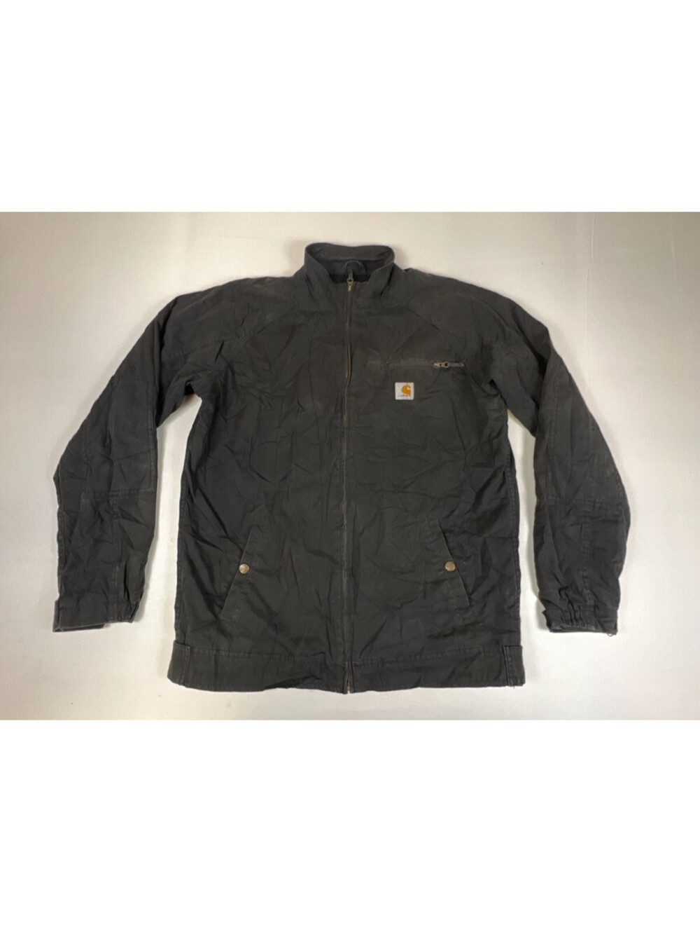 Carhartt Men's M Black Utility Jacket Lightweight Full Zip Work Coat